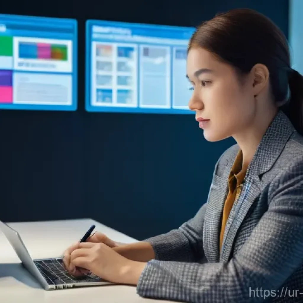 정보의 최신성 판단하기 - **Prompt 1: Information Verification Specialist**
A highly focused young woman, dressed in smart...